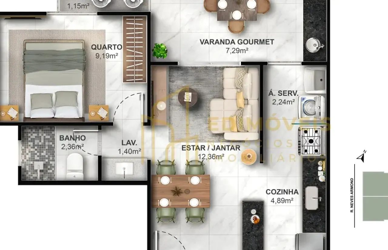 Design Sofisticado na Praia do Suá: Apartamento com Acabamentos de Alto Padrão! - Foto 4