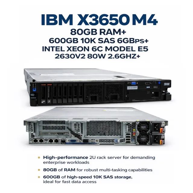 Servidor IBM x3650 M4  80GB RAM Xeon E5 2630 v2 600GB SAS VMWARE ESXi Hypervisor  Red Hat - Foto 5