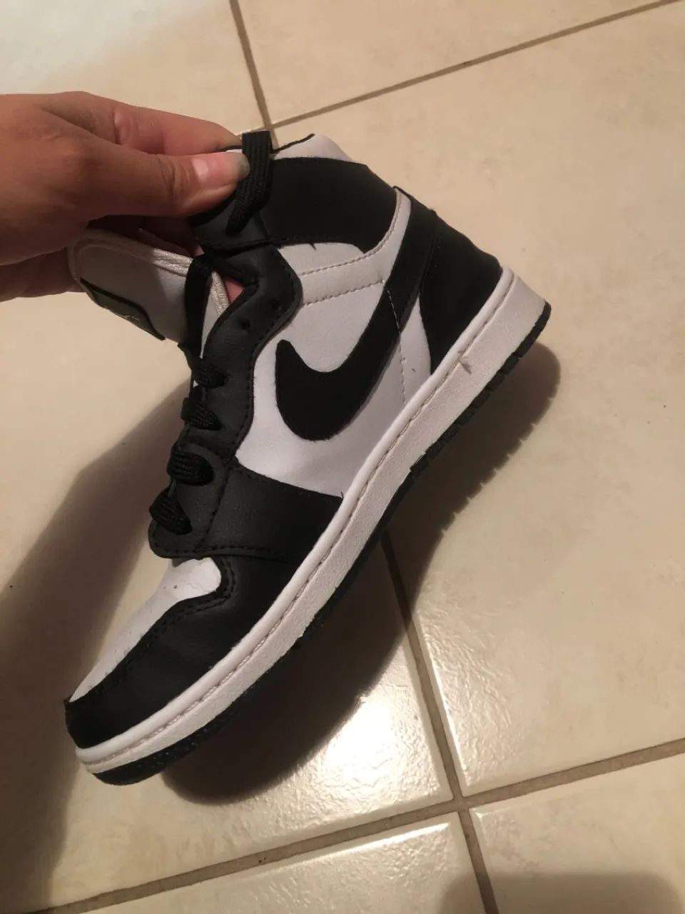 Air Jordan 1 Mid Panda Preto - Foto 4