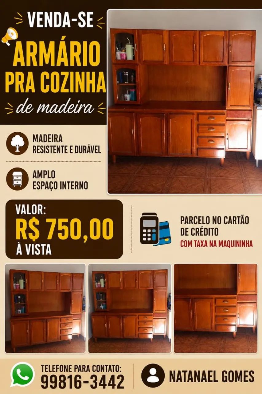 Armário Madeira Cozinha 