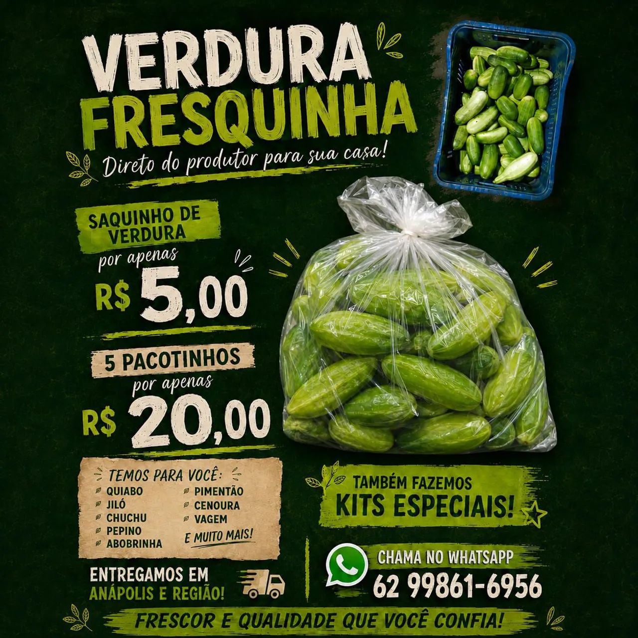 Verduras Fresquinhas em Anápolis