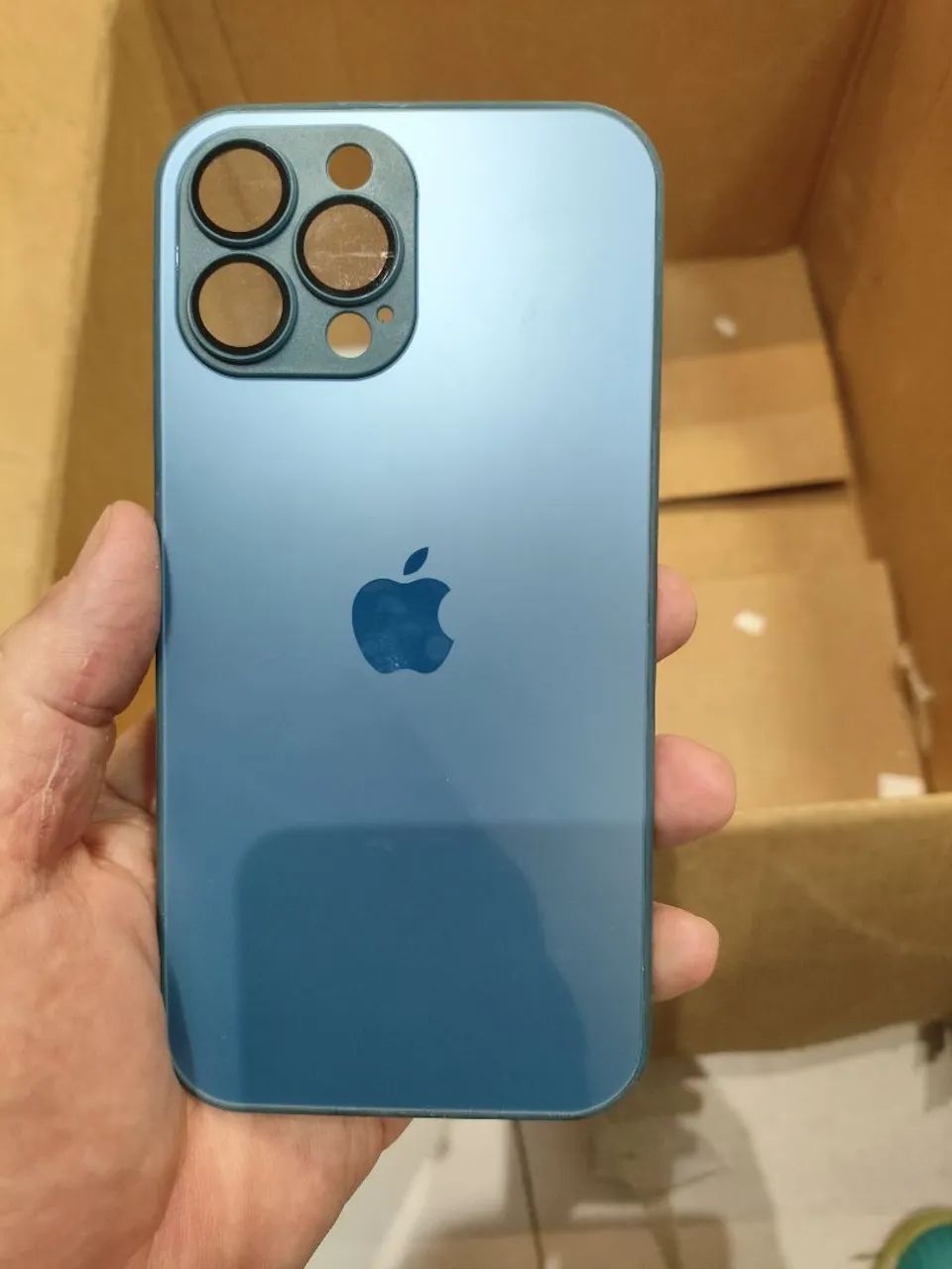 Capa iPhone 14 pro azul escuro 
