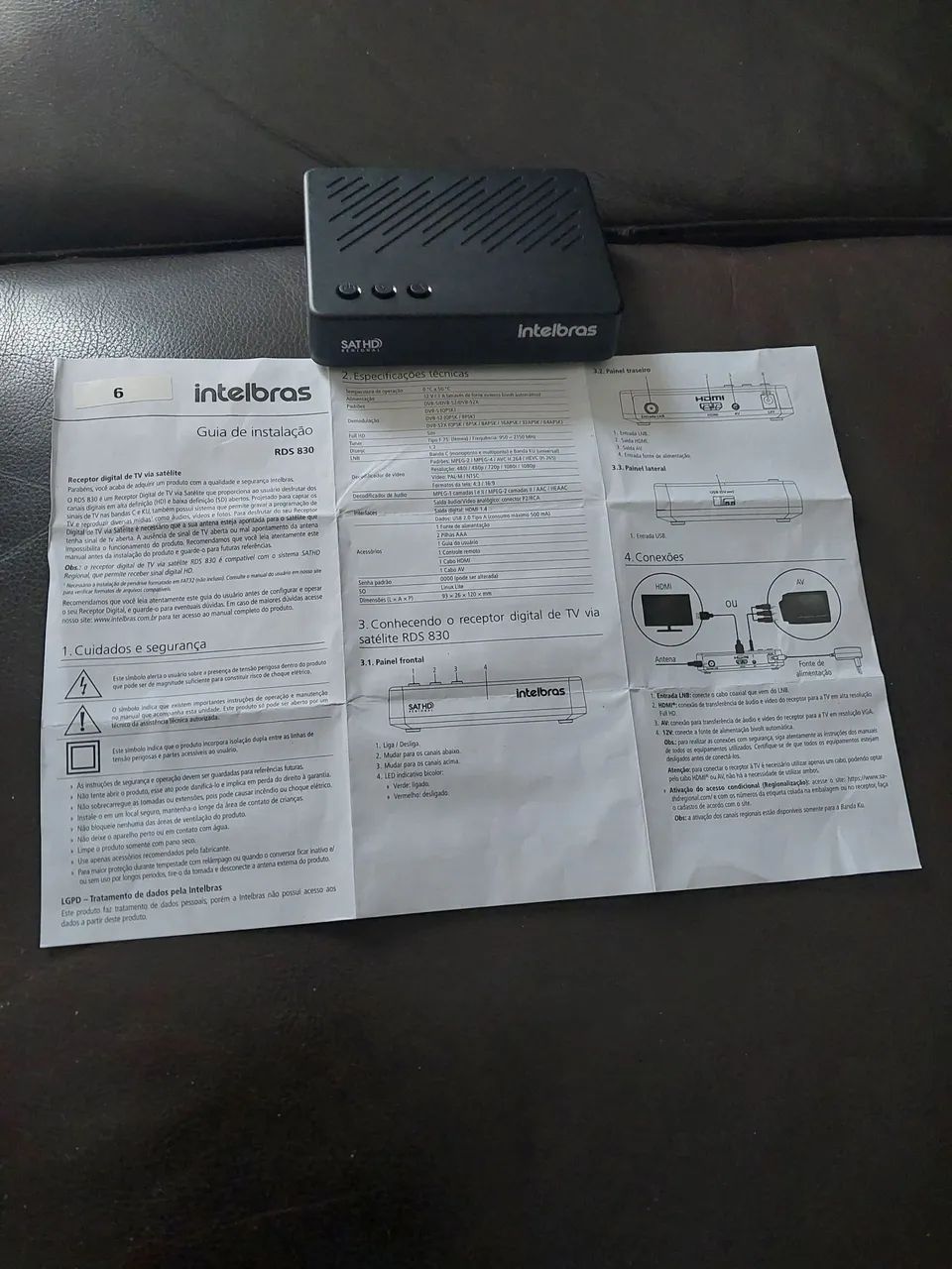 Receptor de TV digital via Satélite. Intelbras - Foto 2