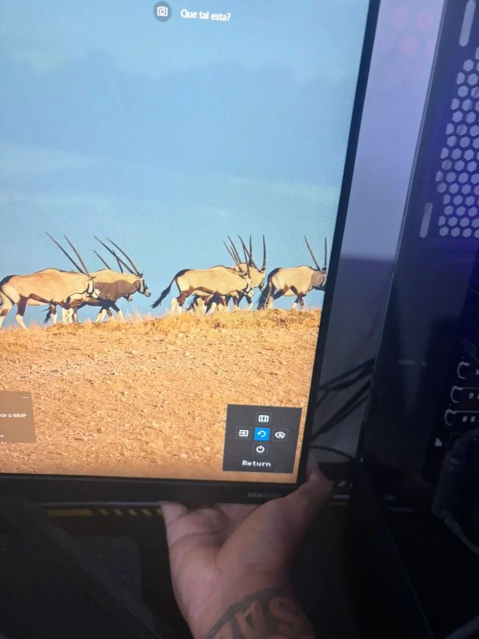 Monitor Gamer Samsung 24" FHD 75Hz HDMI VGA Freesync Preto Série T350 - Foto 2