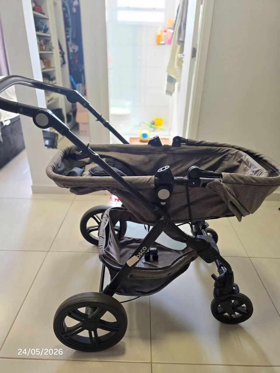 Travel system Popper 3.0 carrinho+bebe conforto+Moisés  - Foto 2