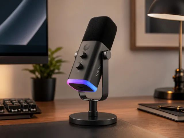 Microfone dinâmico FIFINE AM8 USB/XLR (na caixa)