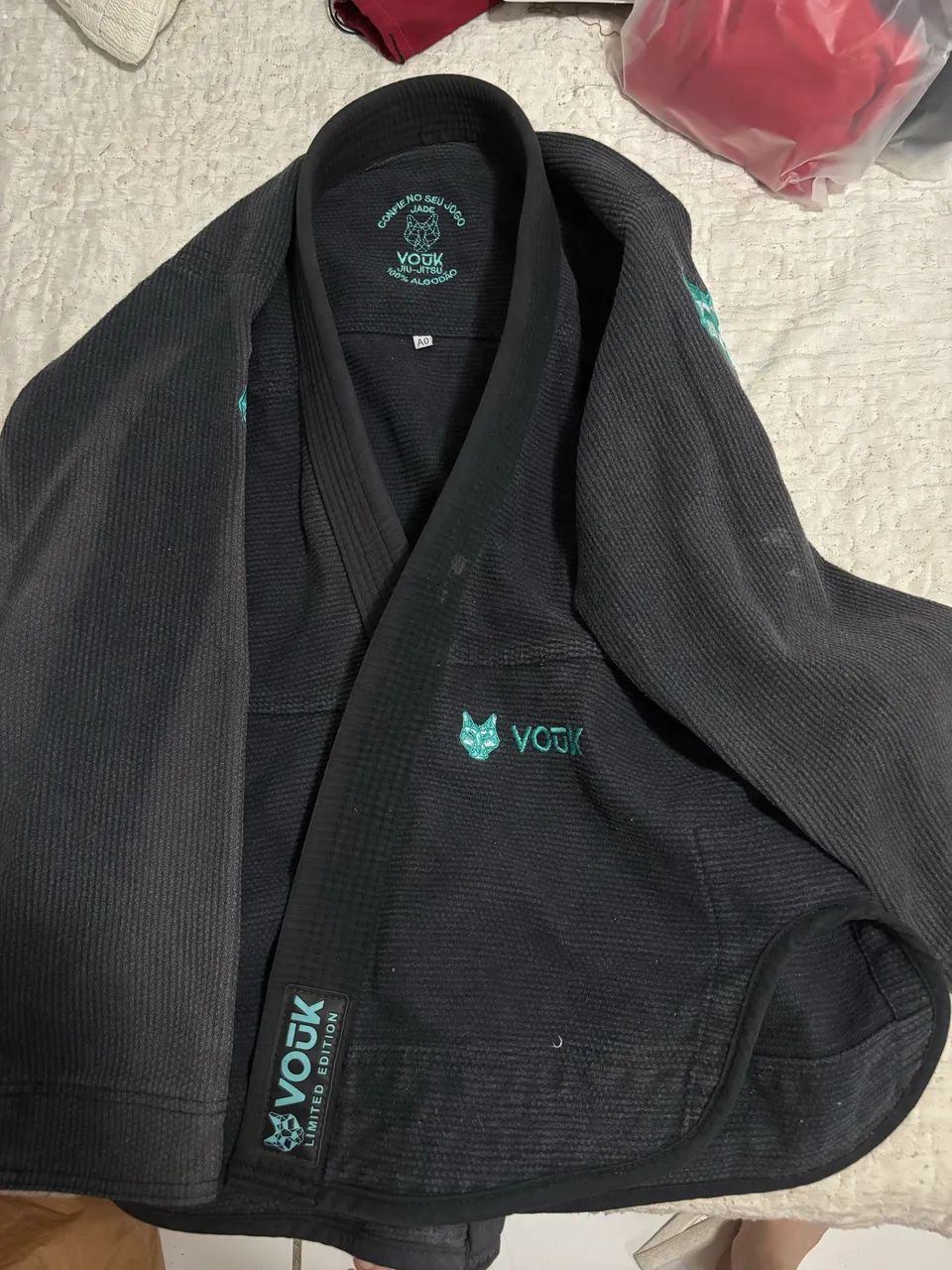 Kimono Vouk Jiu-Jitsu preto A0 - Foto 2