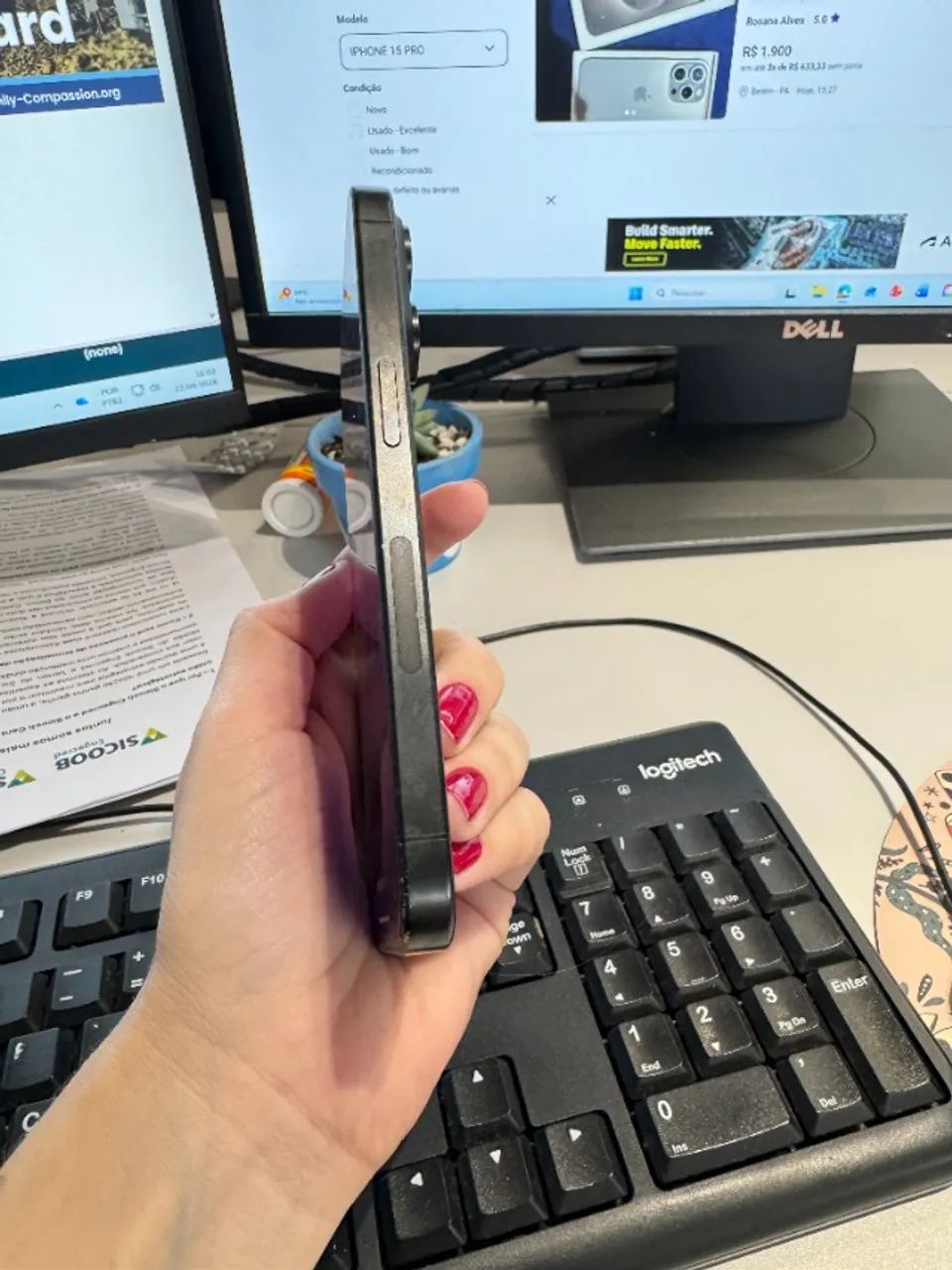Iphone 15 Pro 256gb - ótimo estado de conservação!  - Foto 4