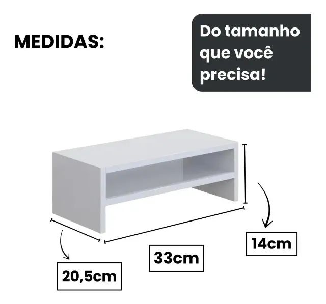 Suporte Para Monitor Mdf 33cm - Foto 2