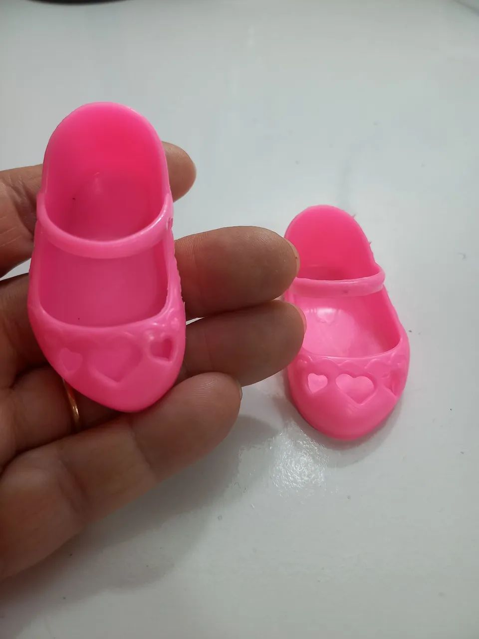 Sapatinho de Boneca Rosa ( 5,5 cm )