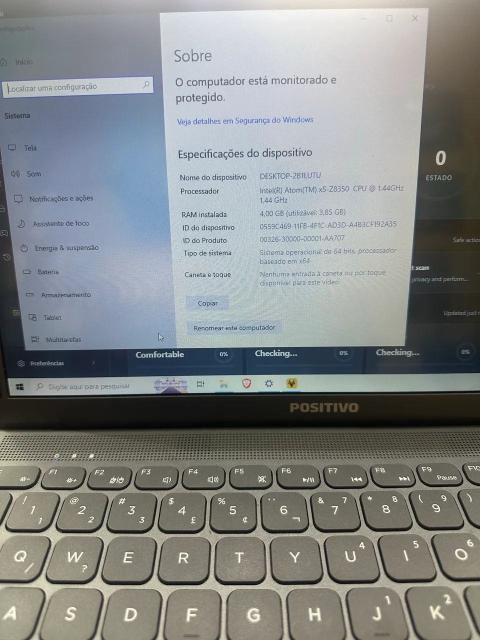 ? Notebook Positivo Motion Gray Q464C ? Tela 14" | 4GB RAM | Intel Atom | Windows 10 - Foto 2