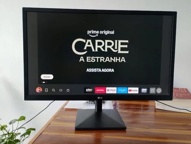 Monitor LG 23,8 polegadas Full HD IPS - Funcionando, com defeito na tela - Foto 3