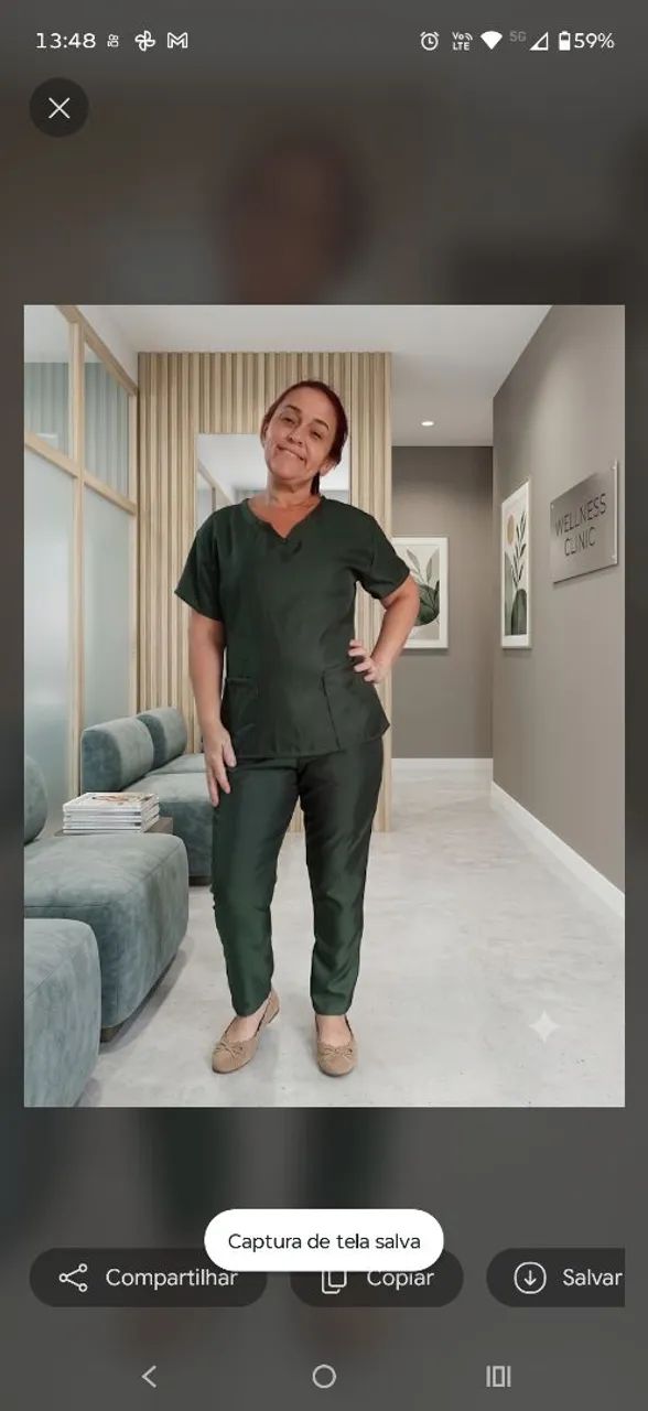 Pijama hospitalar em okifordine  - Foto 3
