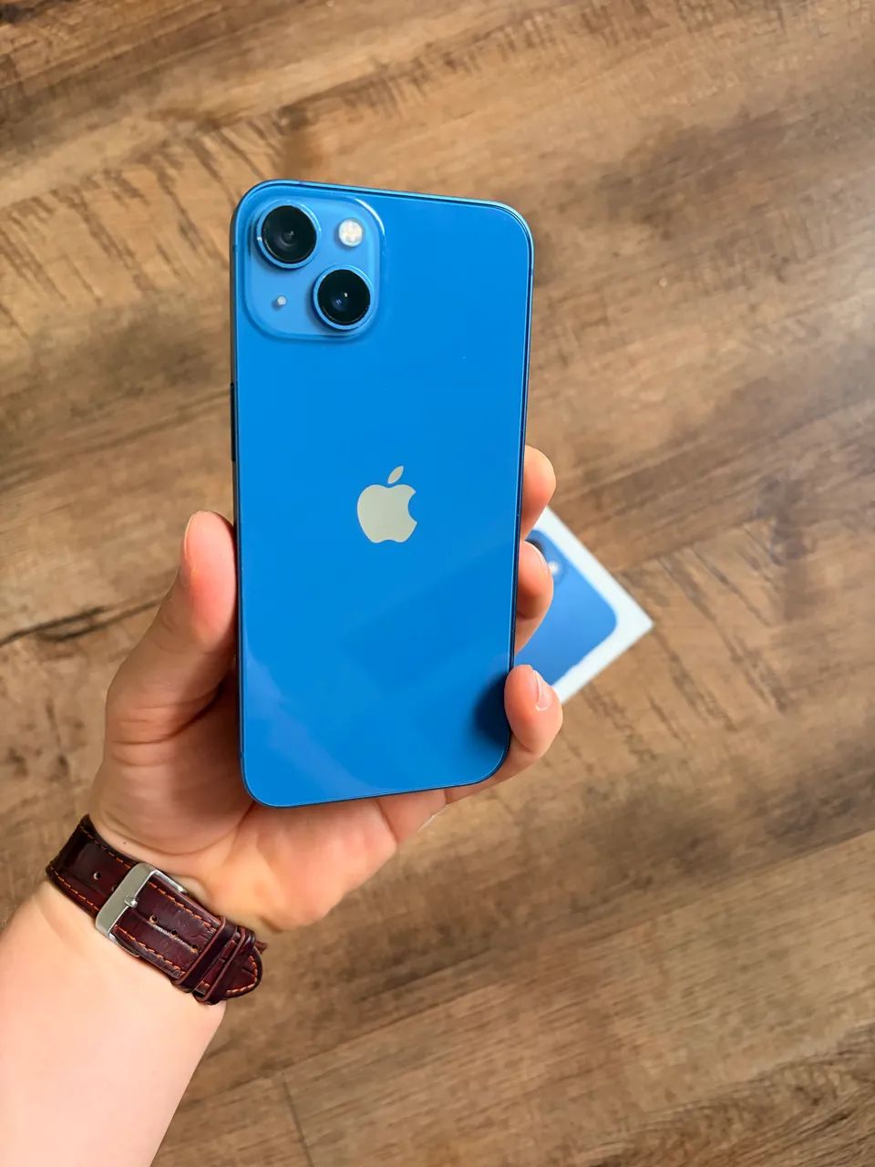 iPhone 13 - blue - com caixa e acessórios - Celulares e