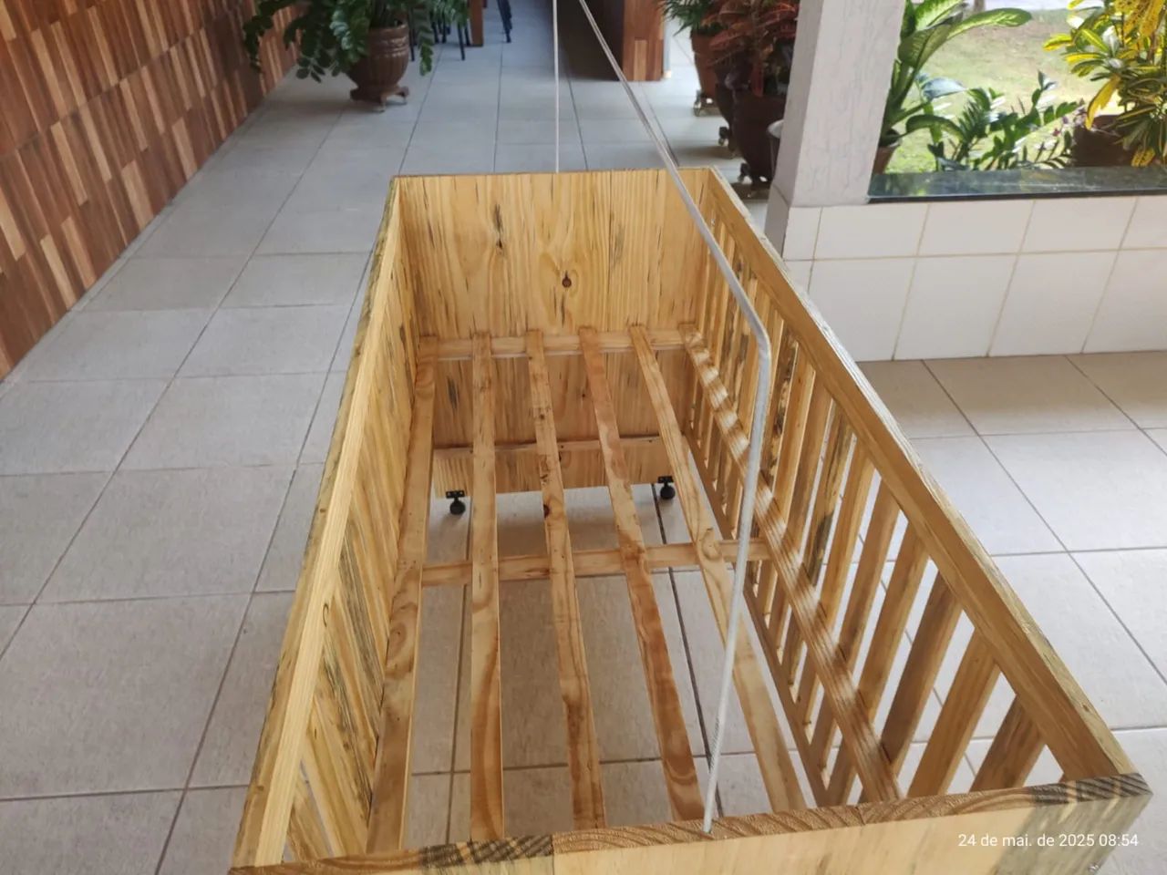 Berço de madeira pinos, padrão nacional - Foto 2