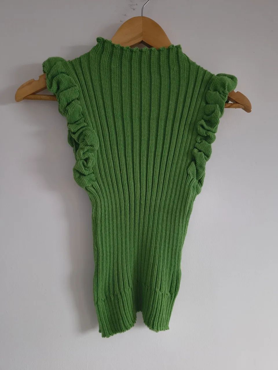 Blusa Verde Estilo Crochê - Foto 2