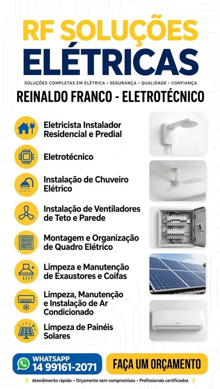 Rf Soluções Elétricas e Ar Condicionado  - Foto 3