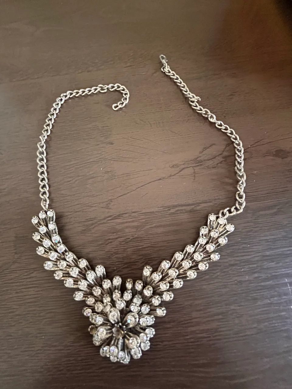 Colar Festa Elegante com Strass (Semi-novo) - Foto 2