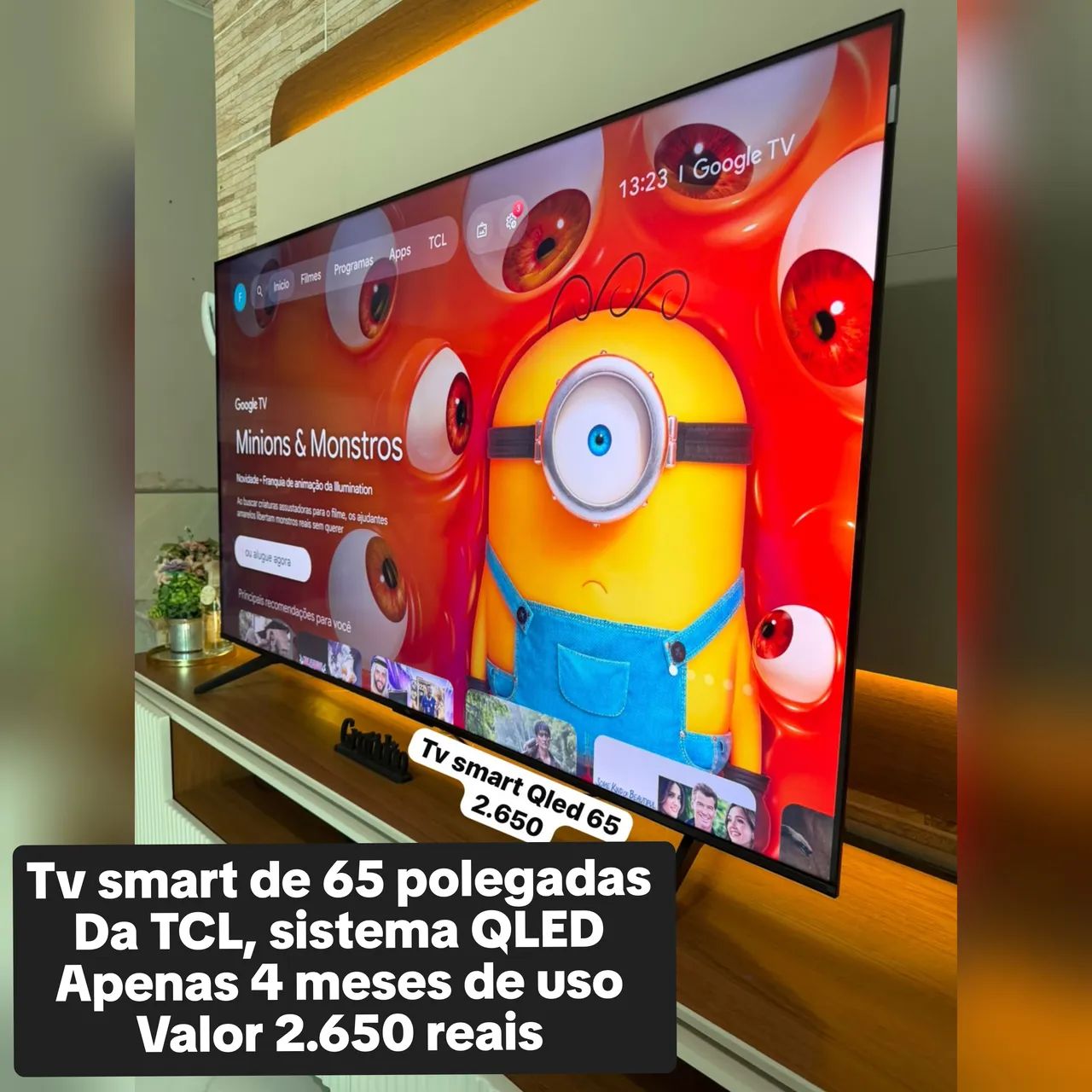 Tv smart de 65 polegadas 