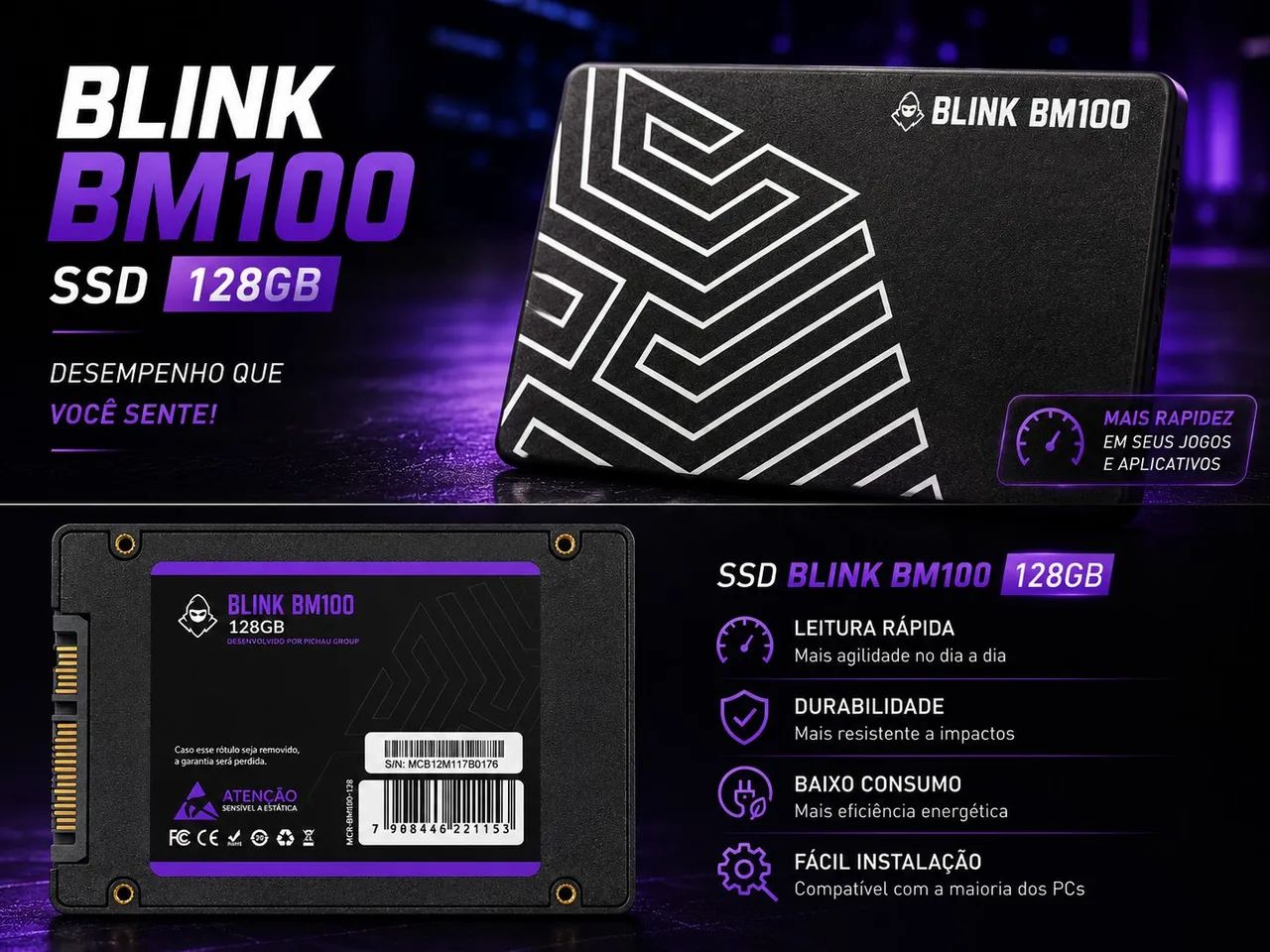 SSD MANCER BLINK BM100 128GB  - Foto 2