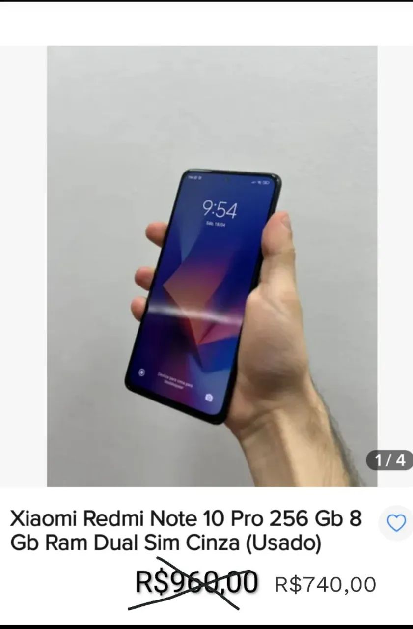 Celular xiaomi Note Pro 10 256GB