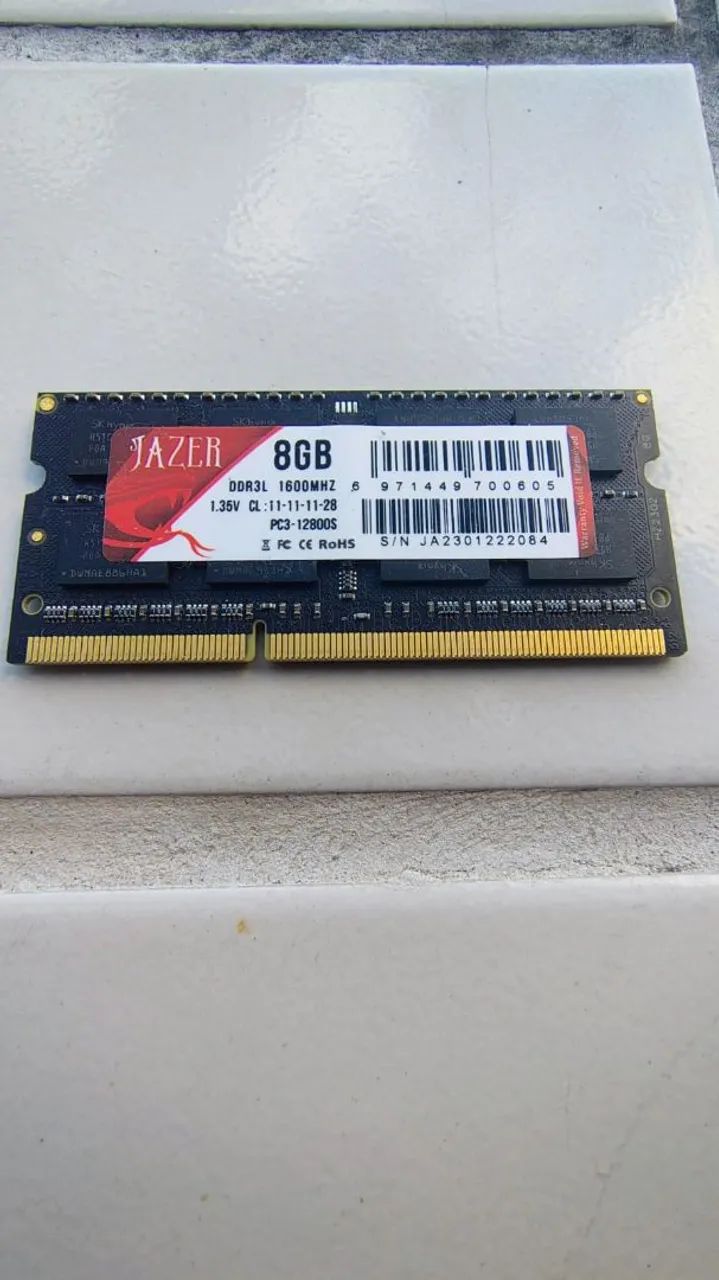 Memória ram 8gb para laptop 