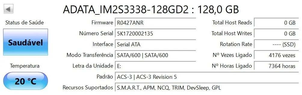 SSD M.2 NGFF SATA III 2280 128GB ADATA M2      - Foto 4