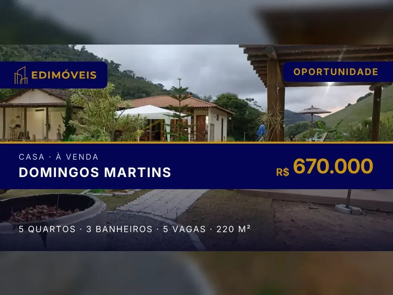 Tranquilidade e Lazer: Casa com 5 Quartos em Domingos Martins