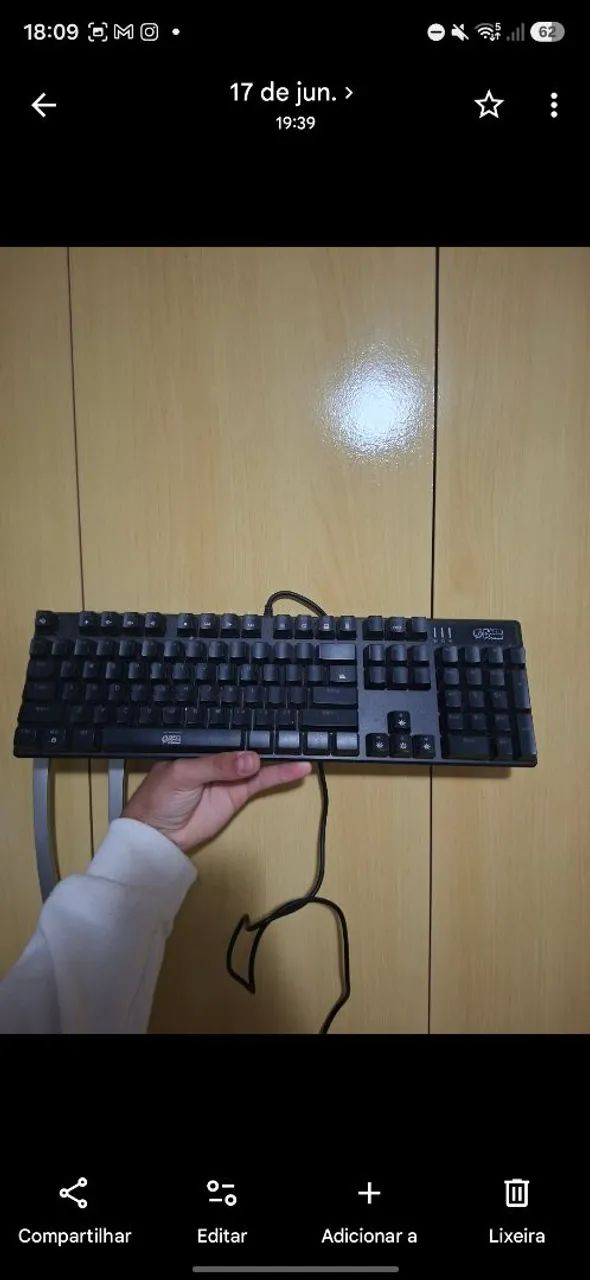 Teclado gamer Smith azul - Foto 4