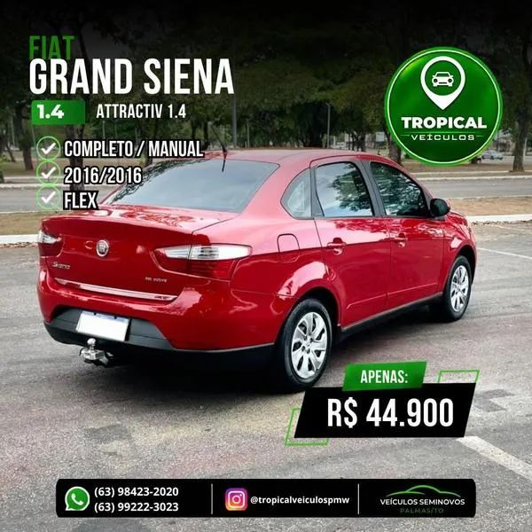 Fiat Siena Attractive 1.4 Fire Flex 8V 4P 2016 - Foto 3