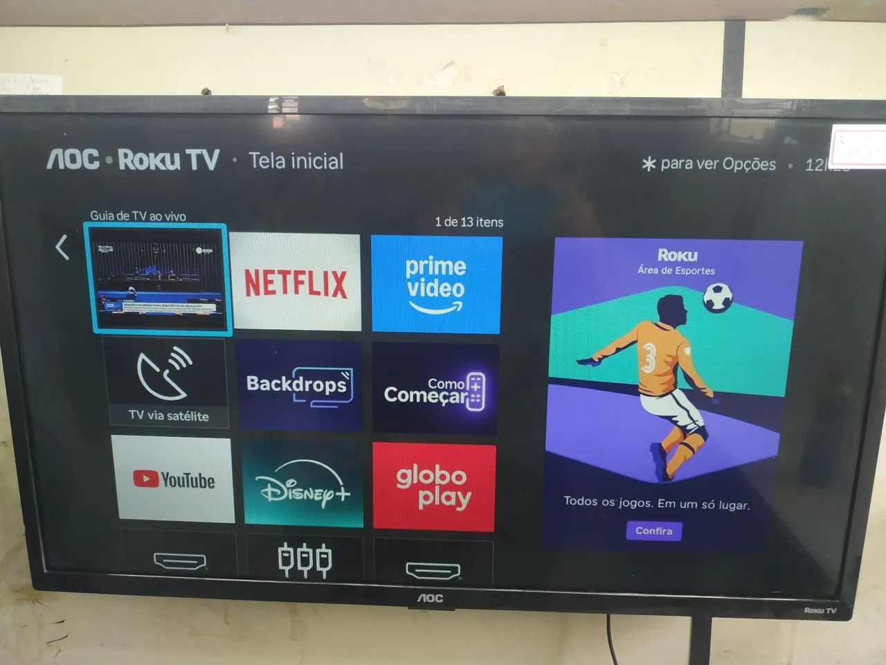 Tv AOC Roku de 32 polegadas 