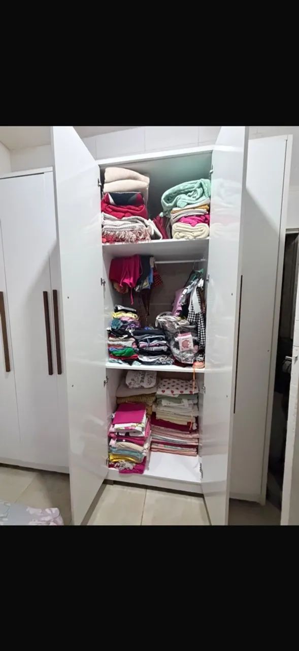 GUARDA ROUPA BRANCO MDF E MDP - Foto 2