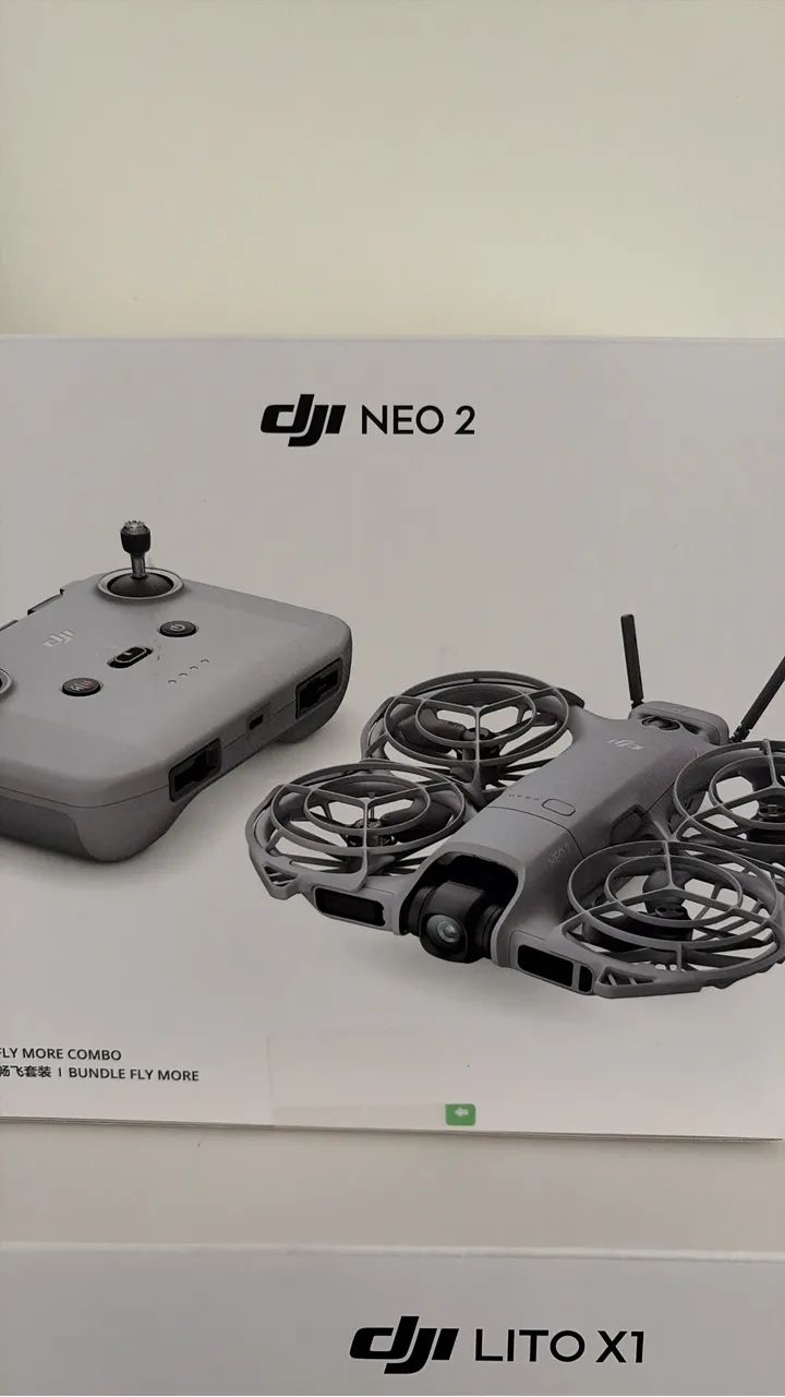 Drone DJI Neo 2 - Combo Fly More (3 baterias) controle RC-N3