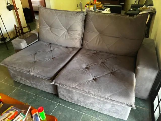VENDO SOFÁ RETRATIL 3 LUGARES - Foto 3
