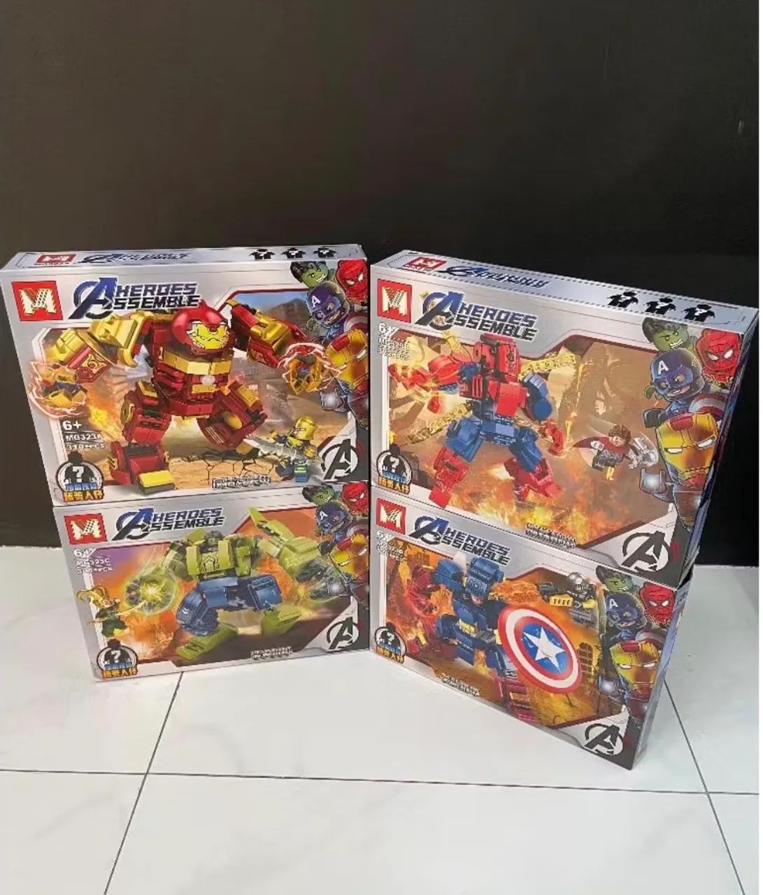 Lego blocos de montar da Marvel 4 modelos 