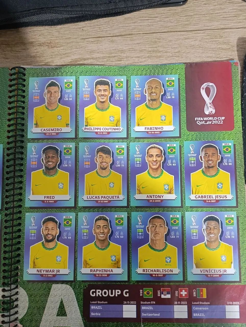 Álbum Completo Copa 2022 com Figurinhas coladas e com Duas Legends coladas - Foto 5