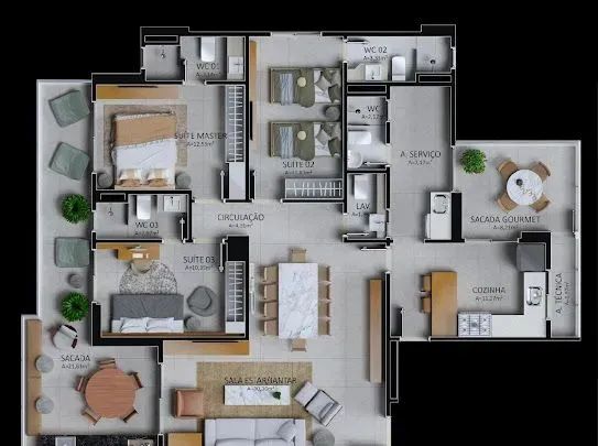 Piazza Romani apto à venda dispõe de 150m², 03 suítes, 02 vagas de garagem na Batista Camp - Foto 12