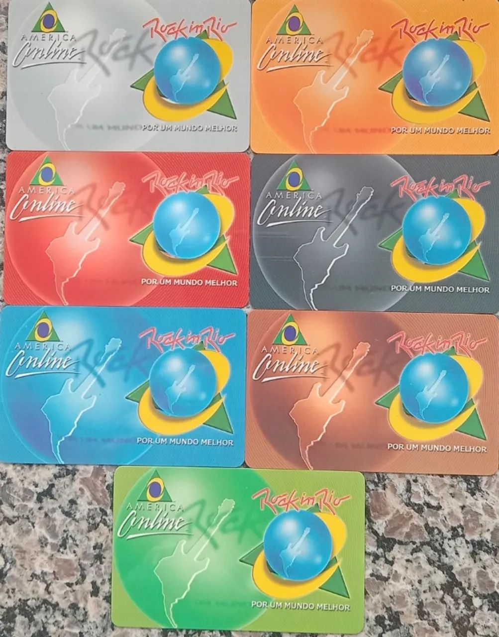 Rock in Rio. Série completa, 7 ingressos, 2001.