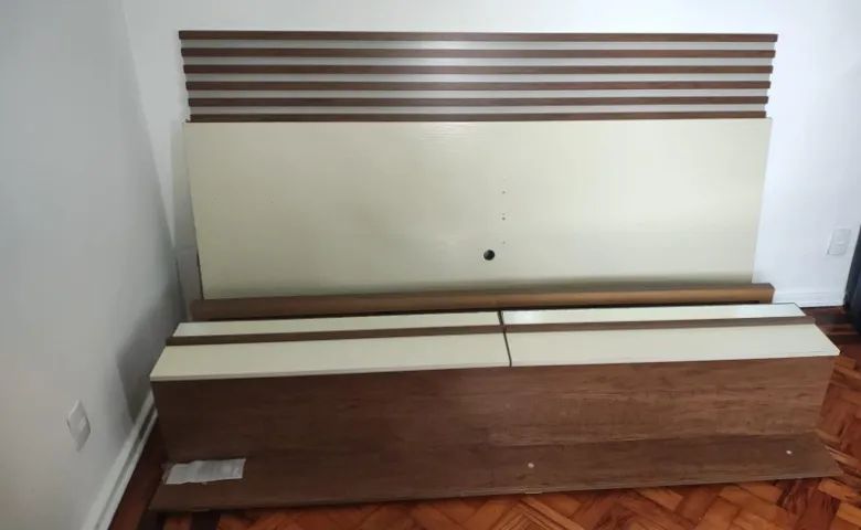- *Painel suspenso* p/ TV e rack com espelho - Foto 3
