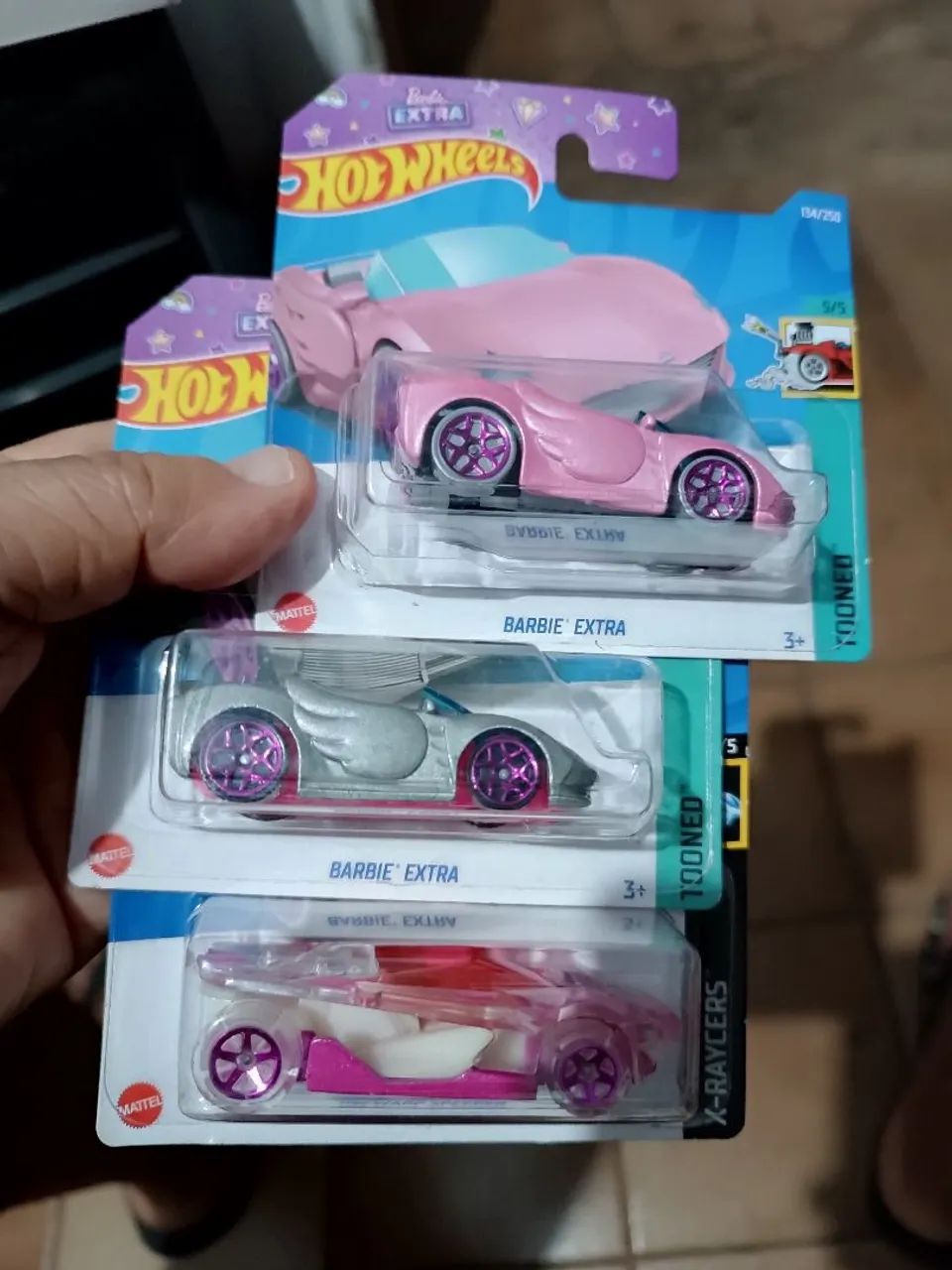 Carrinho Hot Wheels 3 unidades 