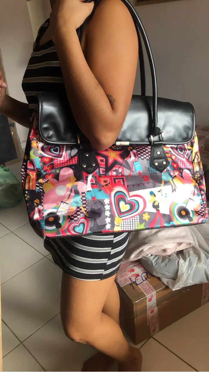 Linda Bolsa serve carregar  notebook  - Foto 3