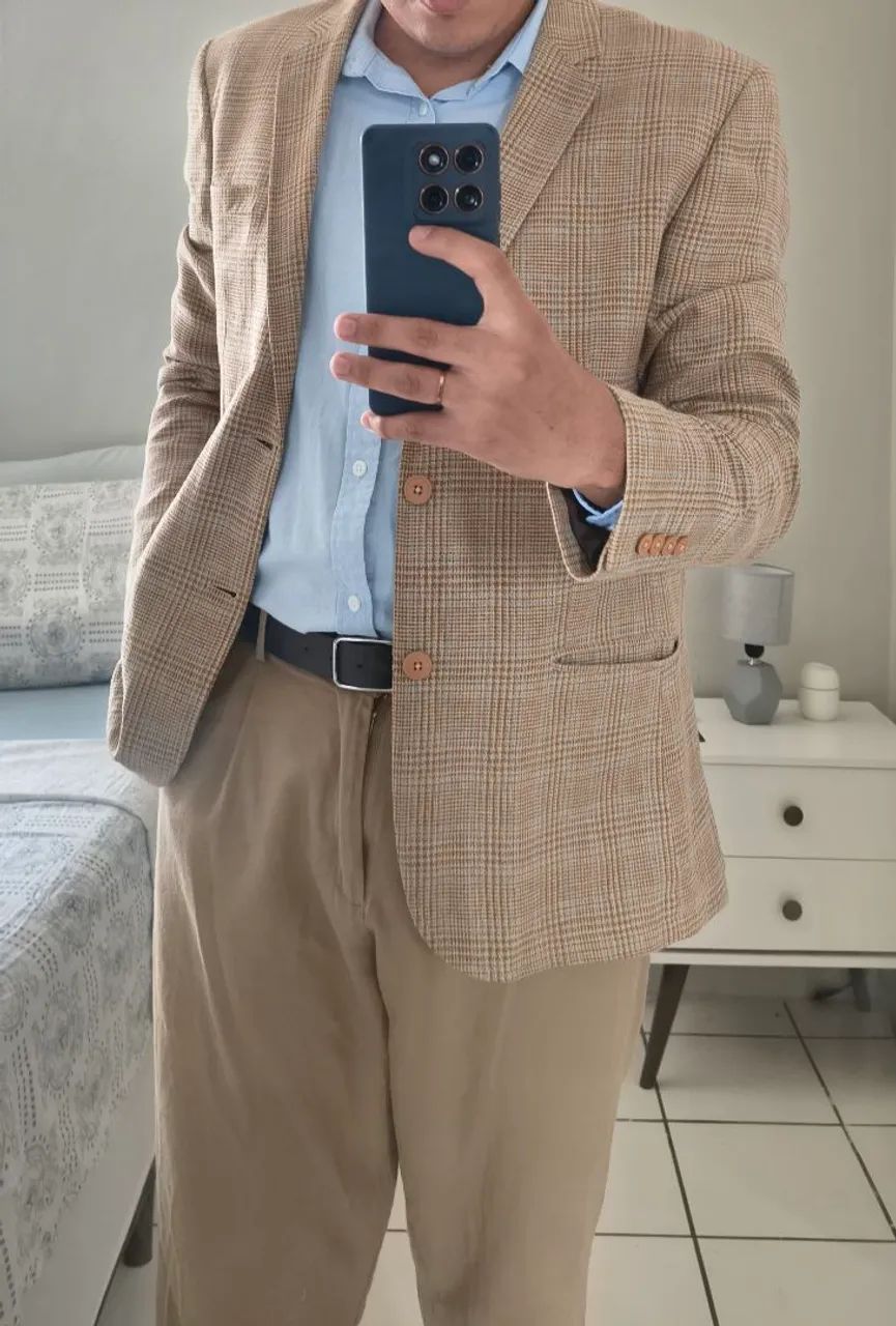 Blazer masculino de Linho 54  - Foto 3