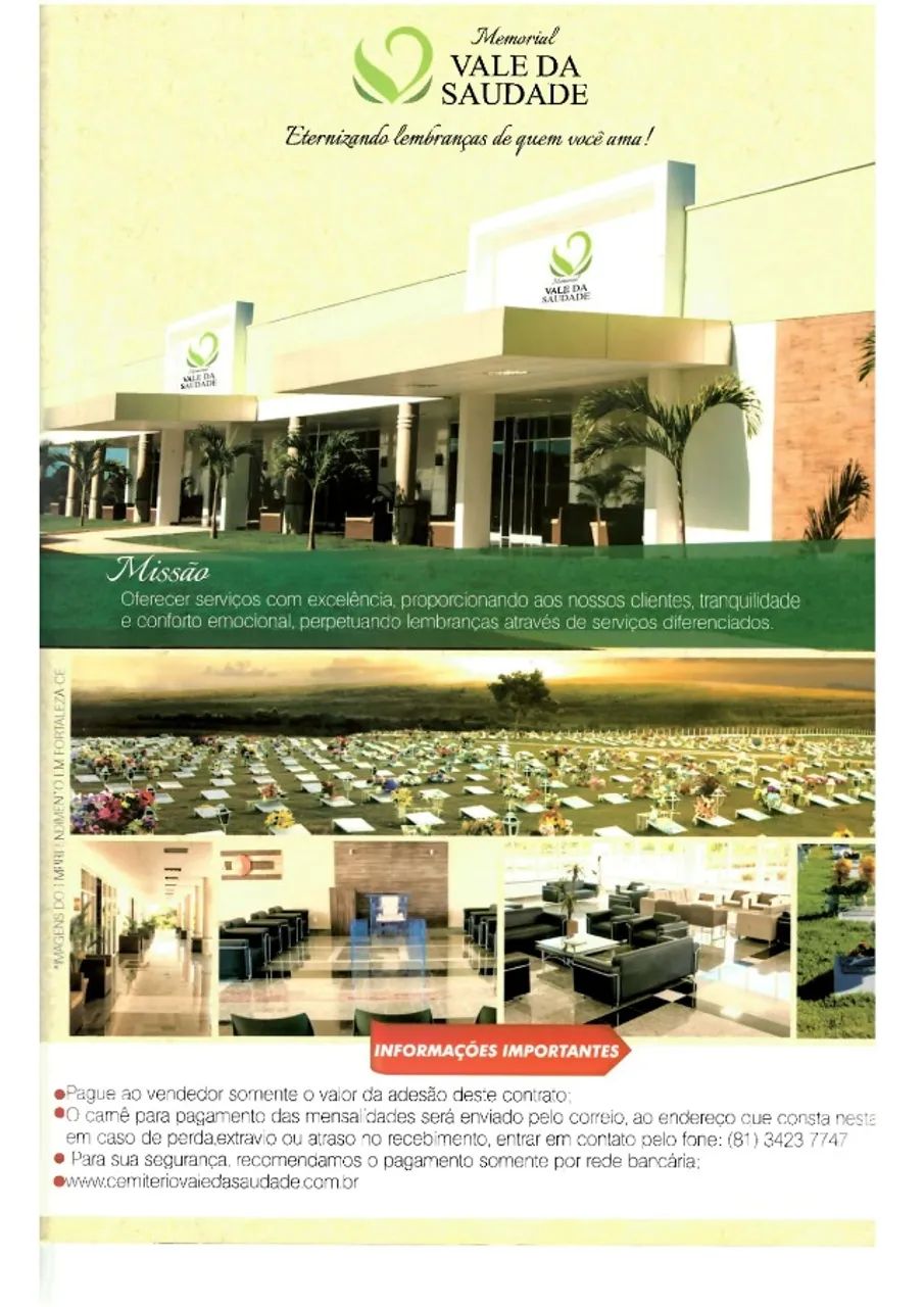Jazigo no Cemitério Vale da Saudade - Foto 3