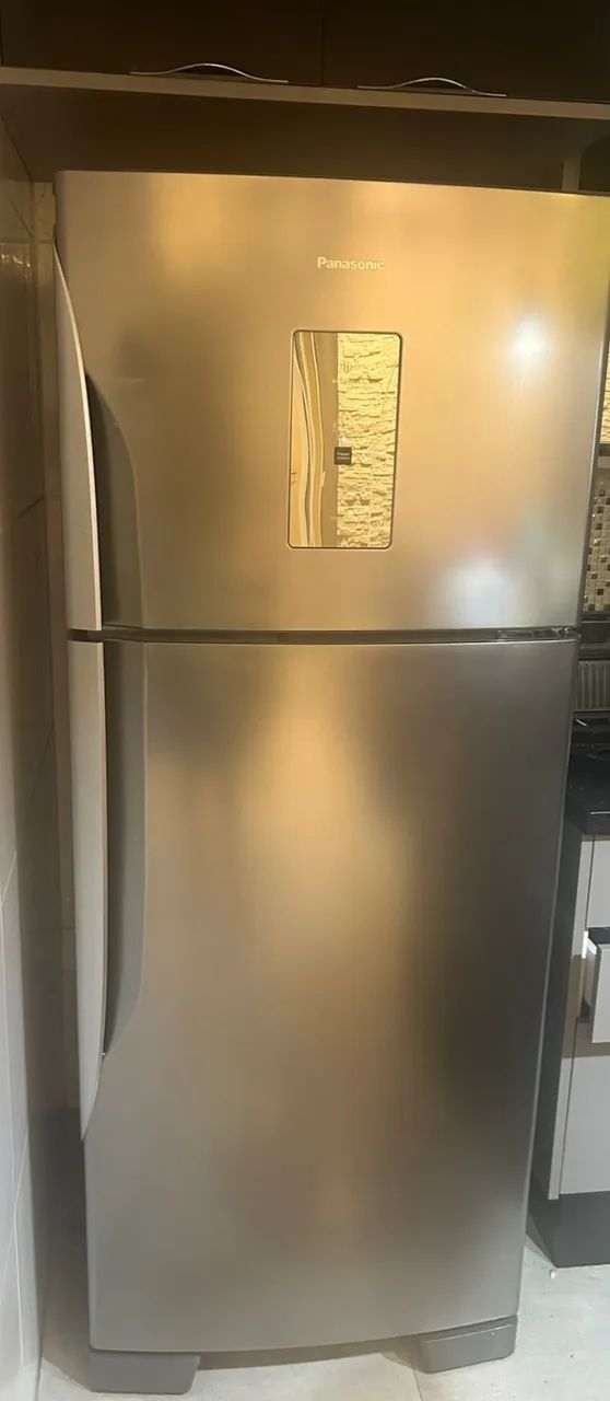 Geladeira Panasonic Duplex Frost Free 435 Litros Cinza NRBT56PD4XA - 127 Volts - Foto 2