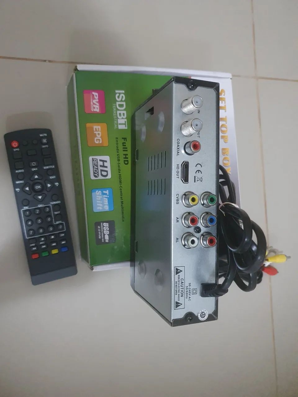 Multimidia usb e Conversor digital de Tv ISDBT av e hdmi bivolt c/gravação programada - Foto 2