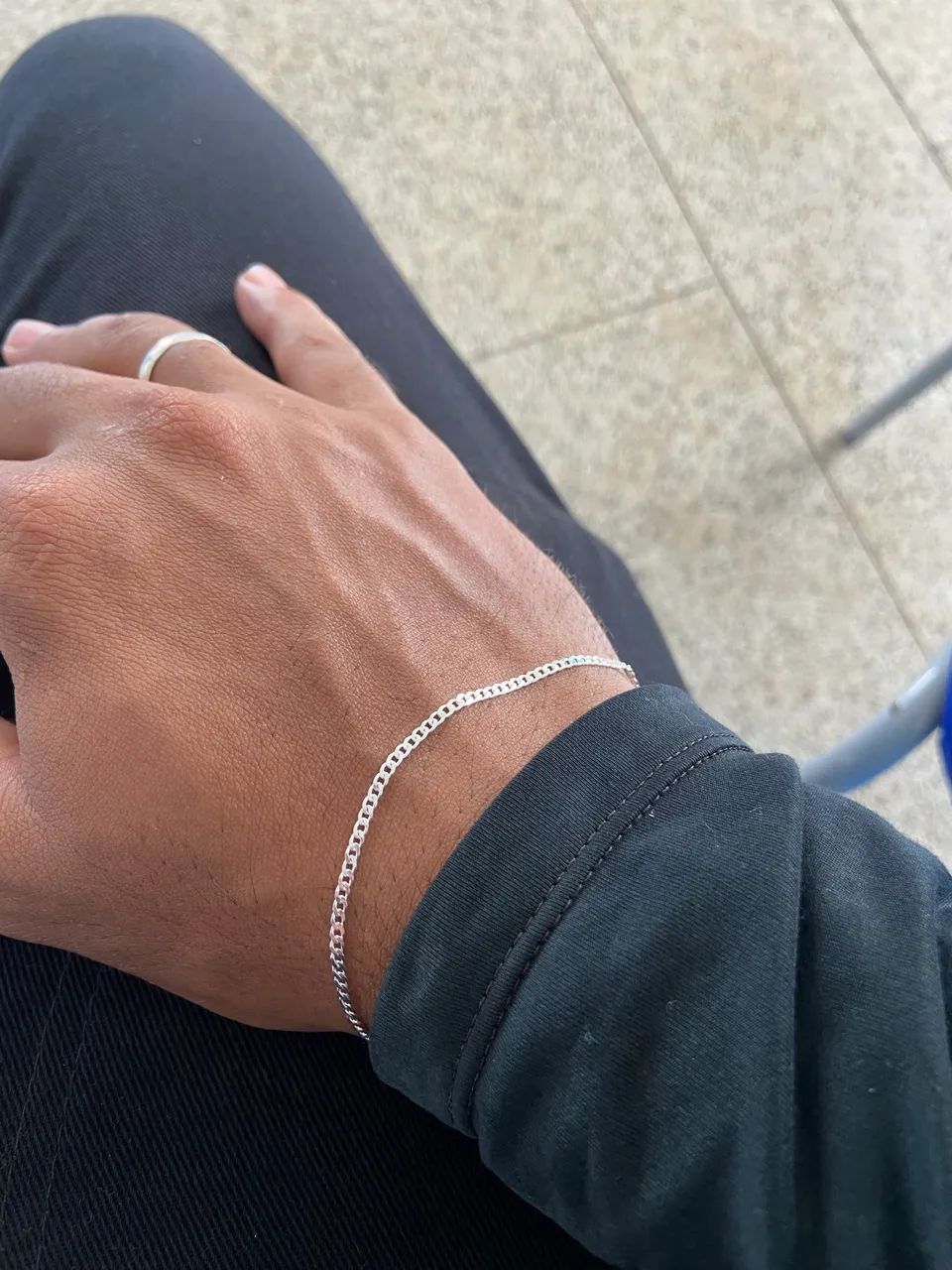 Pulseira Grumet Prata 925 - Foto 2