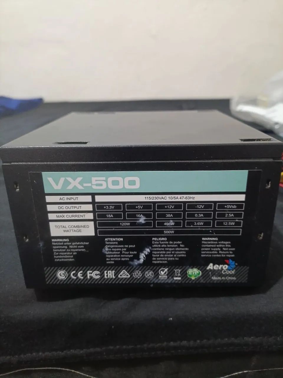 FONTE VX 500 AEROCOOL PRA VENDER RÁPIDO 