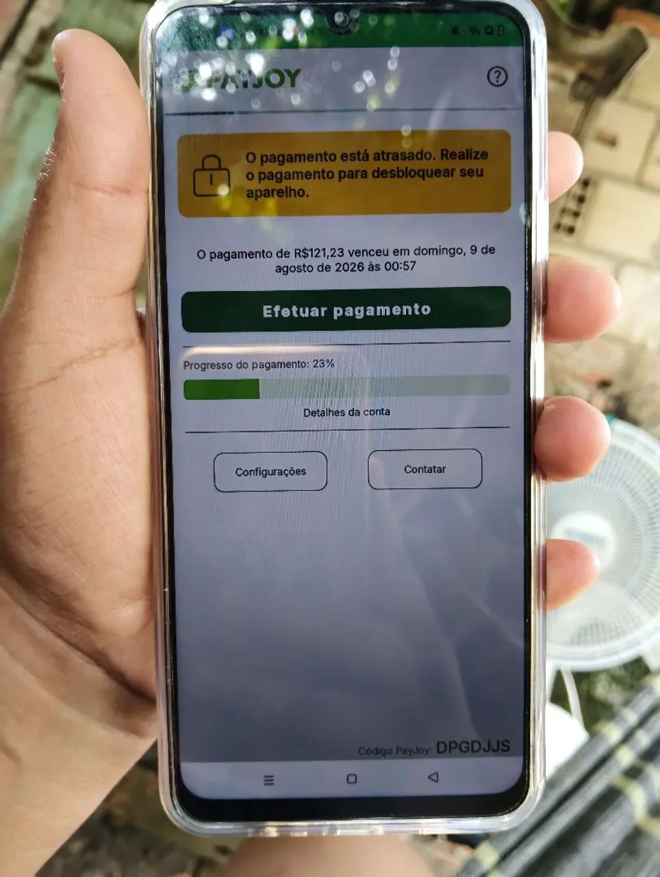 Vendo celular parado na tela da play Joy ( Realme Note 70 ) - Foto 2