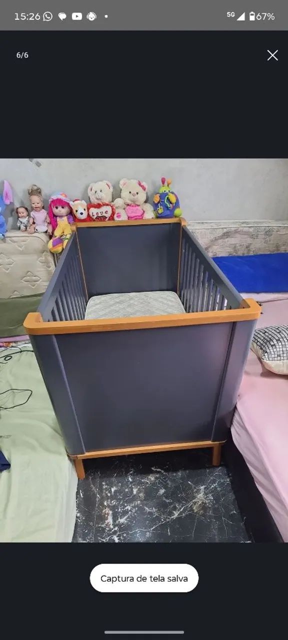 Berço Confort 3 em 1 Puppi Móbile - Foto 3