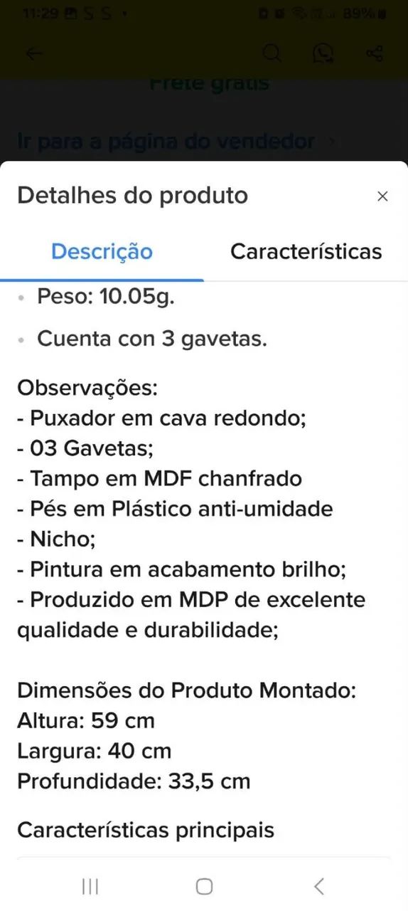 Mesa de cabeceira - Foto 3